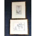 William Orpen, two monochrome prints titled The Yacht Race and The Breeze, signed in print on