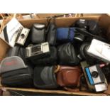 A quantity of cameras including Pentax, Kodak, Olympus, Polaroid, Minolta, Canon, etc. (14)