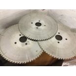 Three NRW Leuko Topline uni-cut 14.5in dia toothed saw blades. (3)