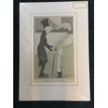 Max Beerbohm, print, Poets Corner dated 1904 on gallery label, titled William Wordsworth in the Lake