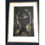 Arnold Daghani, abstract in ink, dated 1959, signed, mounted and framed. (6in x 11in)