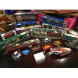 Miscellaneous boxed collectors lorries, buses & cars including a Crescent royal state coach, sets by