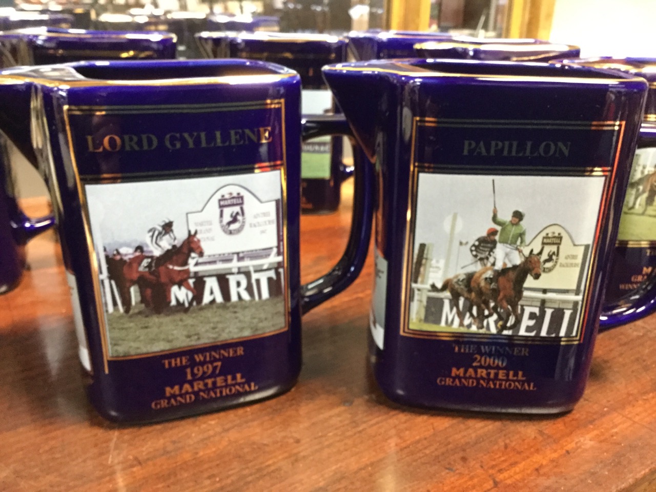 A collection of nine limited edition Martell grand national jugs, each piece decorated with - Image 2 of 3