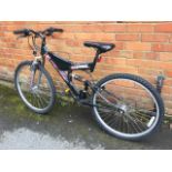 An ATB X2 Universal mountain bicycle, the Mantis frame with sprung forks and frame, padded seat,