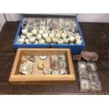 A large collection of fossils, minerals, semi-precious stones - some polished and mostly boxed and