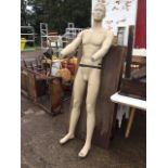 A tall male manikin figure - not well endowed. (74in)