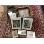 Miscellaneous pictures & prints including an Indian miniature polo scene, Christopher Curtis verses,