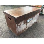 A 3ft rectangular Van Vault metal toolbox. (36in x 22in x 20in)