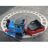 A Thomas the Tank Engine childs garden train set, the sit-on tender & engine complete with