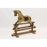 Early 20th century rocking horse of small size,