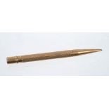 1930s 9ct gold propelling pencil by S Mordan & Co.