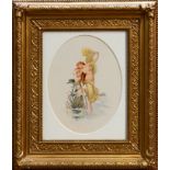 Frederick Morgan (1847-1927) watercolour - a female water nymph, signed verso, in glazed gilt frame,