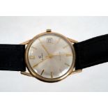 1960s gentlemen's Cyma gold automatic wristwatch with Cyma 21 Jewel 2577 calibrate movement,
