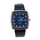 1970s / 1980s gentlemen's Omega Seamaster automatic wristwatch with blue dial,