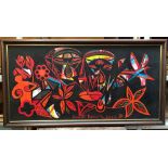 Kenneth Baldwin oil on board - "Sorrow", signed, titled and dated '87, inscribed verso, framed,