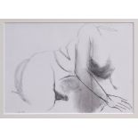 *Anthony Caro (1924-2013) pencil drawing - Leaning, signed and dated 1992, in glazed frame,