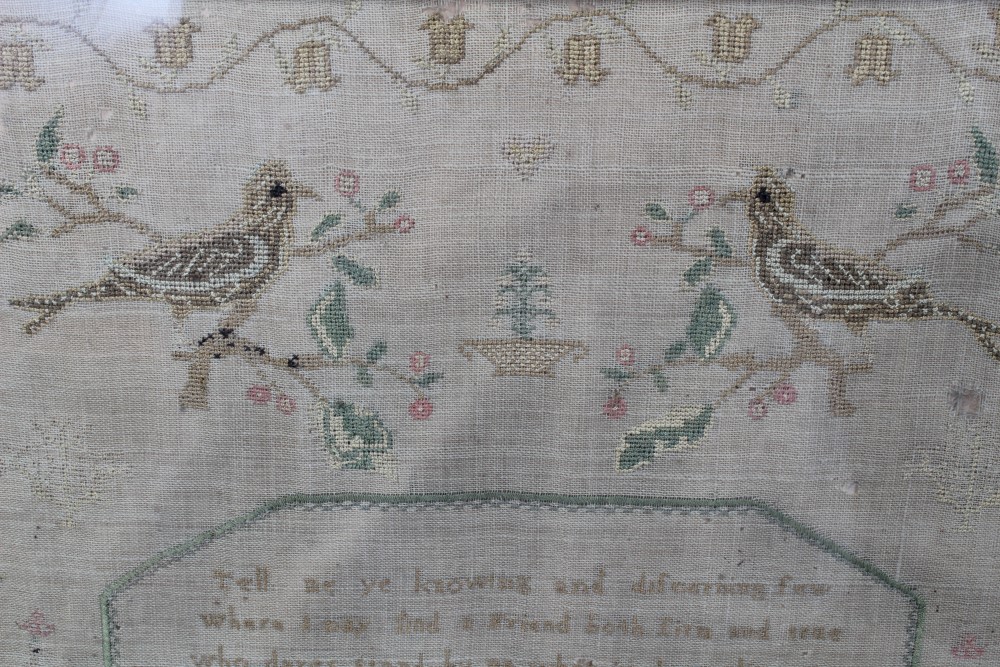 George IV needlework sampler by Sarah Litchfield. - Image 2 of 13