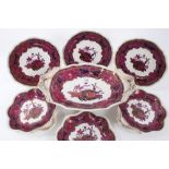 Regency Spode Imperial Body dessert service circa 1825-30,