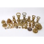 Large collection of 18th / 19th / 20th century trade weights to include bell weights and stacking