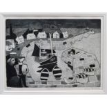 *Julian Trevelyan (1910 - 1988), signed limited edition etching and aquatint - Harbour, 9/50,