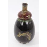 Early 20th century Japanese cloisonné vase of double gourd form,