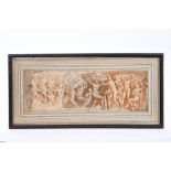 16th / 17th century Old Master drawing, pen, ink and wash Classical frieze,