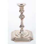 Early Edwardian silver taperstick in the Georgian style,