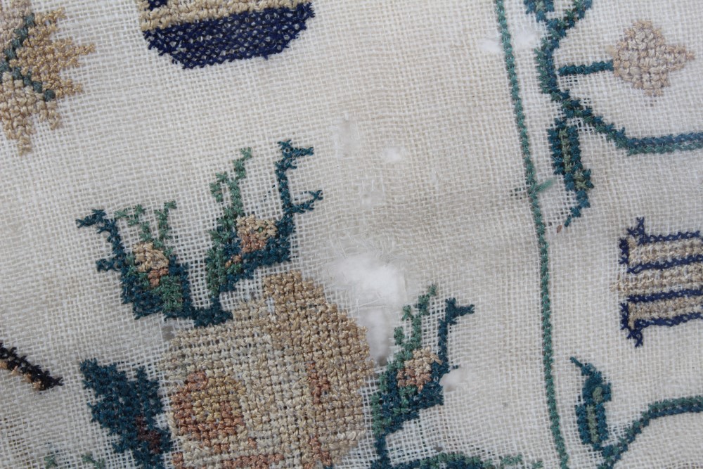 George IV needlework sampler by Sarah Litchfield. - Image 11 of 13