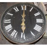 Impressive Art Deco glazed pottery cased monumental clock from the outside of a building,