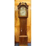 George III longcase clock with eight day movement,