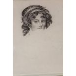 Collection of nine 19th century etchings and engravings - portraits of notable ladies and gentlemen