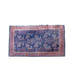 Large and impressive early 20th century Ushak Turkish wool rug with angular foliate ornament on