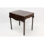 George III mahogany pembroke table,