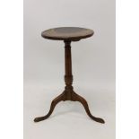 18th century fruitwood and elm wine table,