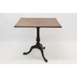 George III mahogany occasional table,