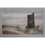 Early nineteenth century English school watercolour - Hadleigh Castle, Essex, in glazed frame, 24.