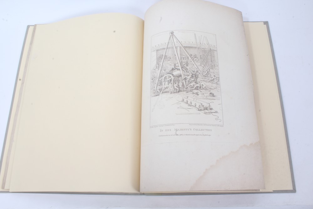 Leonardo Da Vinci collection of six eighteenth century sepia engravings from Imitations of Original - Image 3 of 6