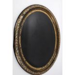 Victorian oval papier mâché and mother of pearl inlaid tray,