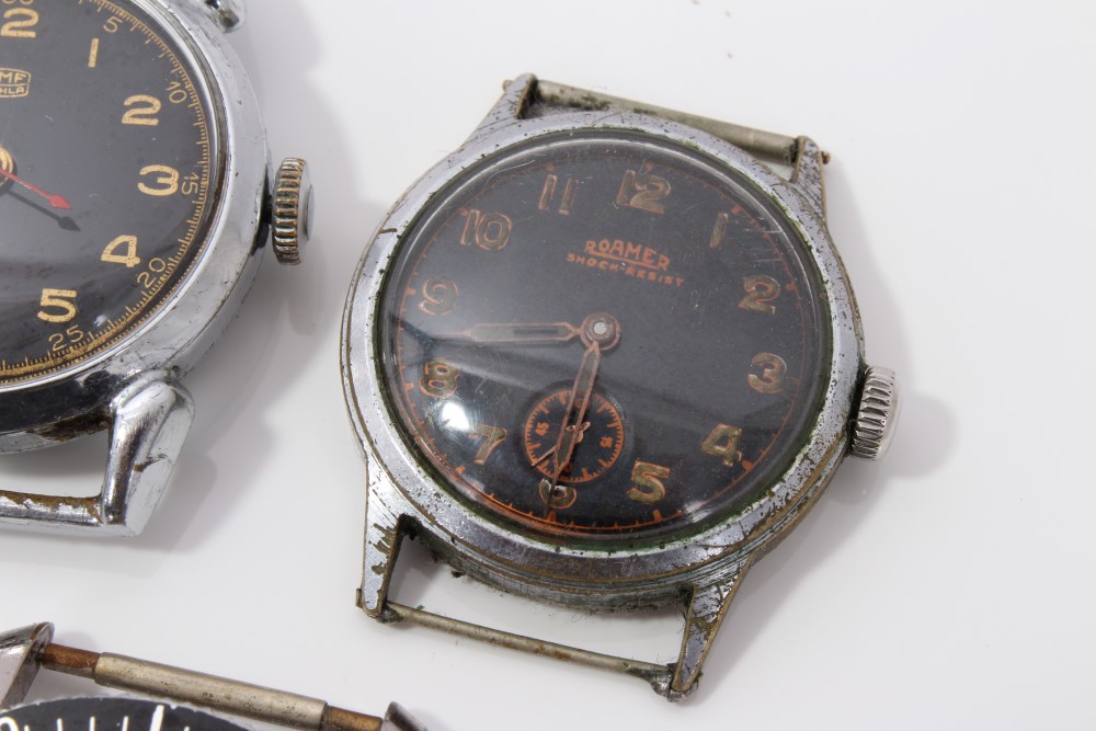 Eight military-style watches - to include two Oris, Lotus, Paketa, Roamer, Sicura, - Image 4 of 12