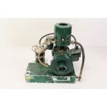 Miniature stationary petrol engine with coil CONDITION REPORT 27cm wide, 29cm high,