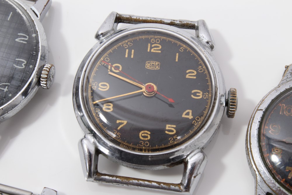 Eight military-style watches - to include two Oris, Lotus, Paketa, Roamer, Sicura, - Image 3 of 12