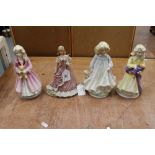 Three Royal Doulton limited edition figures - Hope, Faith and Charity,