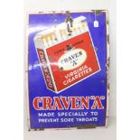 Large enamel advertising sign 'Craven A', 91.