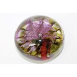 Good quality Isle of Wight glass paperweight designed by Michael Harris,