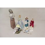 Four Royal Doulton figures - River Boy HN2128, My Pet HN2238, Georgina HN2377 and Carrie HN2800,