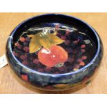 Moorcroft Pomegranate pattern shallow bowl,