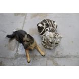 Large Winstanley model of a cat and a resin German Shepherd (2)