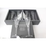 Four Waterford Crystal 'The Millennium Collection' glasses,