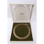 9ct gold fringe necklace,