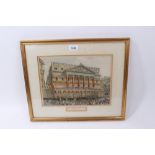 Pair of mid-19th century coloured engravings - The Mansion House, St.